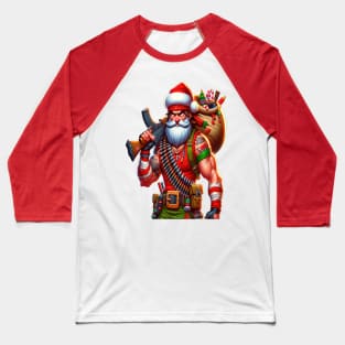 Rambo Santa Baseball T-Shirt